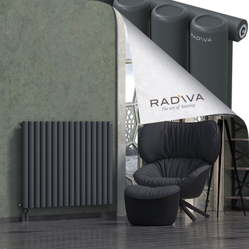 Mati Aluminium Radiator 900x1180 Dark Anthracite Bottom Left 50mm