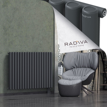 Mati Aluminium Radiator 900x1328 Dark Anthracite Bottom Right 50mm