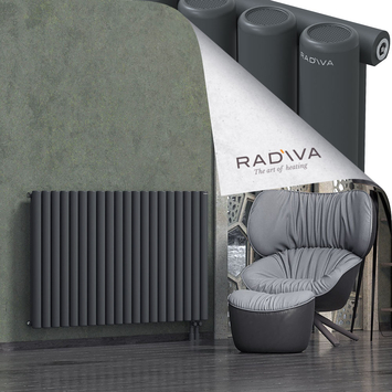 Mati Aluminium Radiator 900x1476 Dark Anthracite Bottom Right 50mm