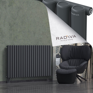 Mati Aluminium Radiator 900x1550 Dark Anthracite Bottom Left 50mm