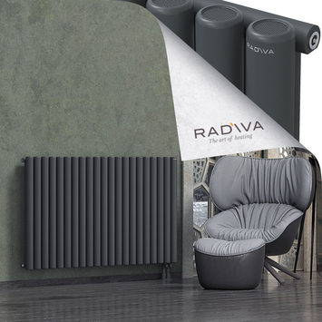 Mati Aluminium Radiator 900x1550 Dark Anthracite Bottom Right 50mm