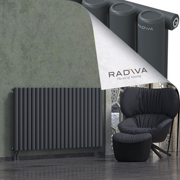 Mati Aluminium Radiator 900x1624 Dark Anthracite Bottom Left 50mm