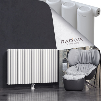 Mati Aluminium Radiator 900x1624 White Bottom Middle 50mm