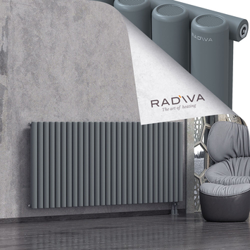 Mati Aluminium Radiator 900x2068 Anthracite Bottom Right 50mm