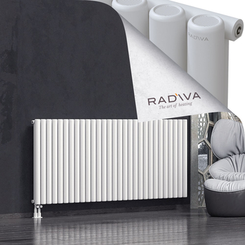 Mati Aluminium Radiator 900x2142 White Bottom Left 50mm