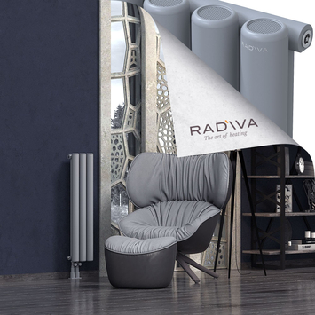 Mati Aluminium Radiator 900x218 Grey Bottom Left 50mm