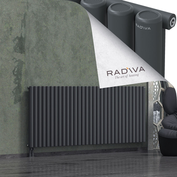 Mati Aluminium Radiator 900x2290 Dark Anthracite Bottom Left 50mm