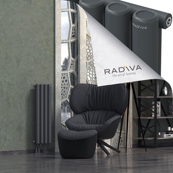 Mati Aluminium Radiator 900x292 Dark Anthracite Bottom Left 50mm