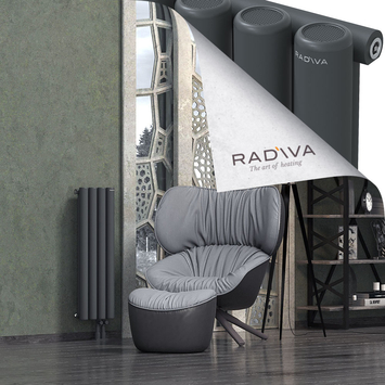 Mati Aluminium Radiator 900x292 Dark Anthracite Bottom Right 50mm