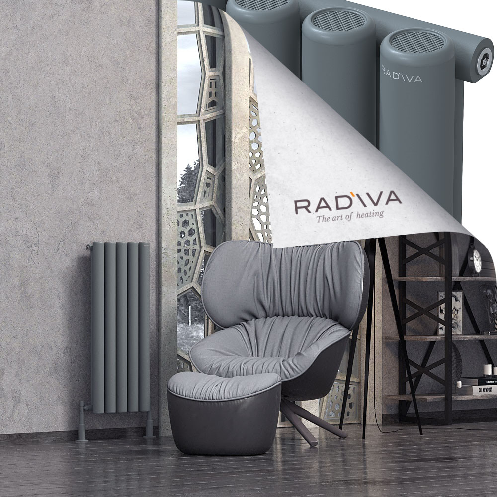 Mati Aluminium Radiator 900x366 Anthracite - 1