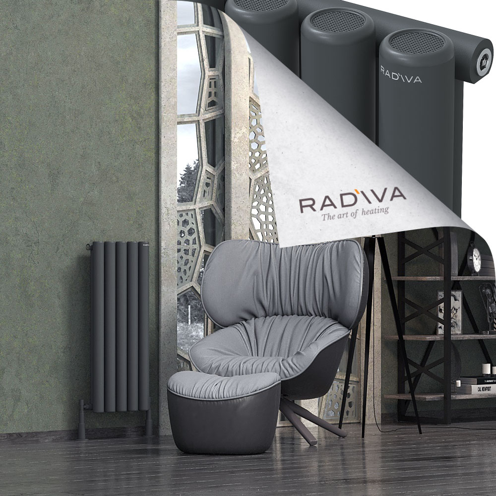 Mati Aluminium Radiator 900x366 Dark Anthracite - 1