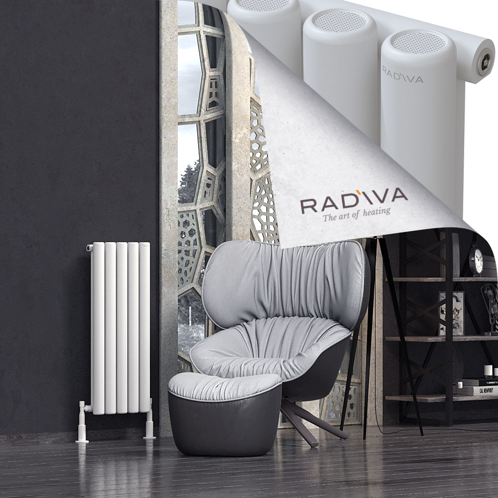 Mati Aluminium Radiator 900x366 White - 1