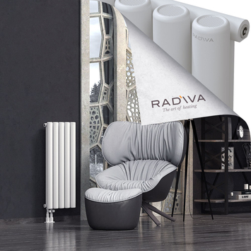 Mati Aluminium Radiator 900x366 White Bottom Left 50mm