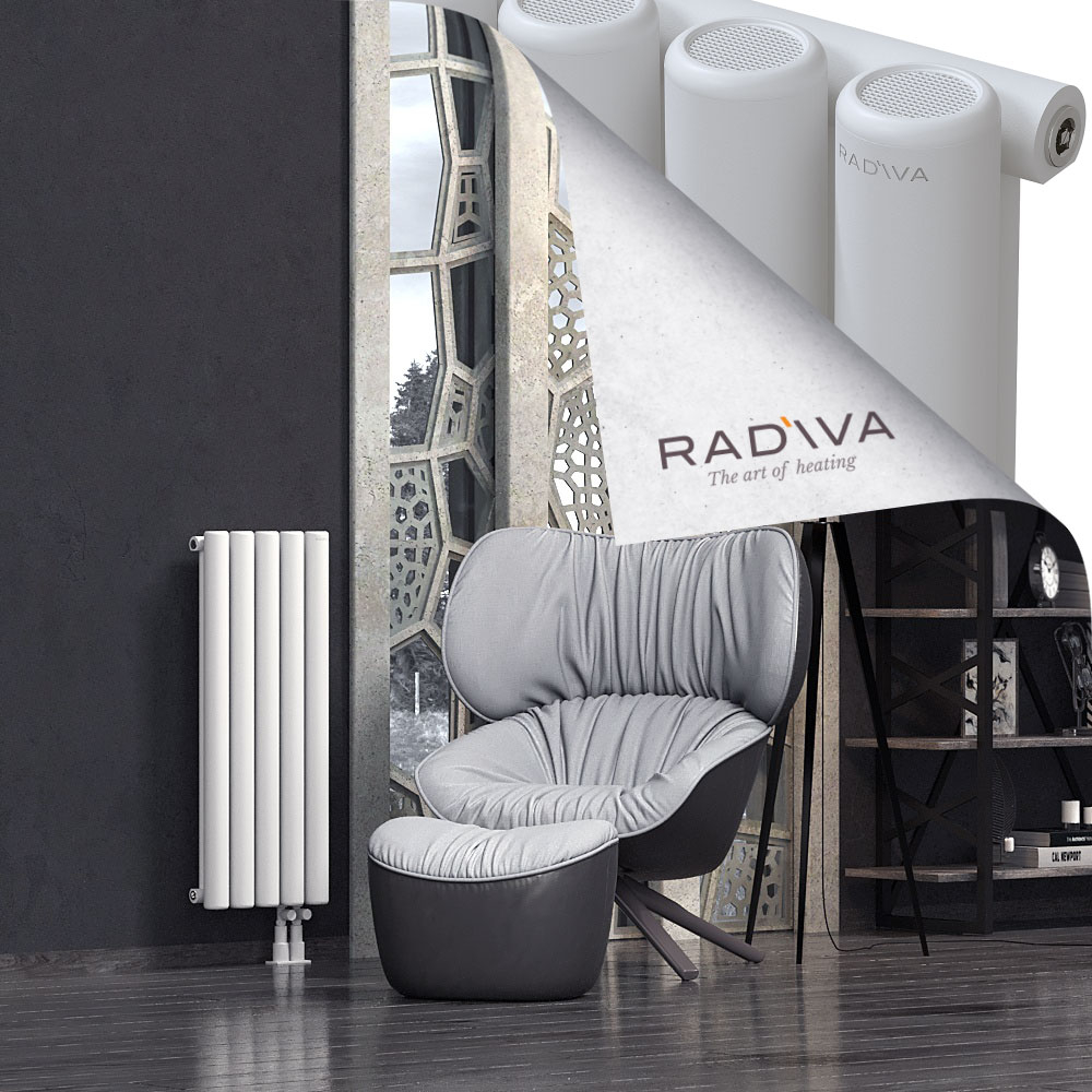 Mati Aluminium Radiator 900x366 White - 4