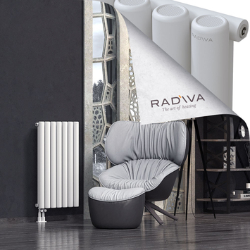 Mati Aluminium Radiator 900x514 White Bottom Left 50mm