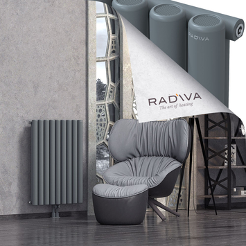 Mati Aluminium Radiator 900x662 Anthracite Bottom Middle 50mm