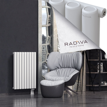 Mati Aluminium Radiator 900x662 White Bottom Right 50mm