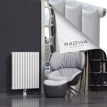 Mati Aluminium Radiator 900x810 White Bottom Middle 50mm