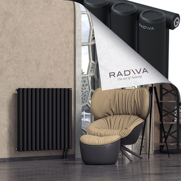 Mati Aluminium Radiator 900x958 Black Bottom Right 50mm