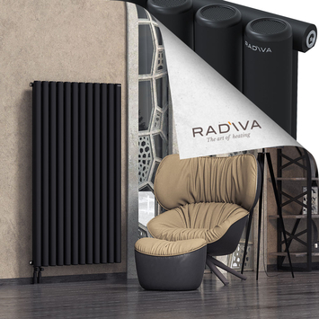 Mati Alüminyum Radyatör 1500x884 Siyah Alt Sol 50mm