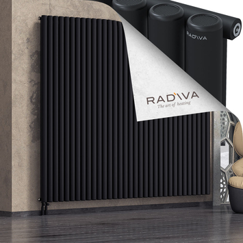 Mati Alüminyum Radyatör 2000x2438 Siyah Alt Sol 50mm