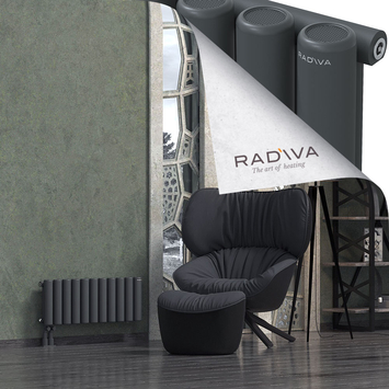 Mati Alüminyum Radyatör 300x810 Koyu Antrasit Alt Sol 50mm