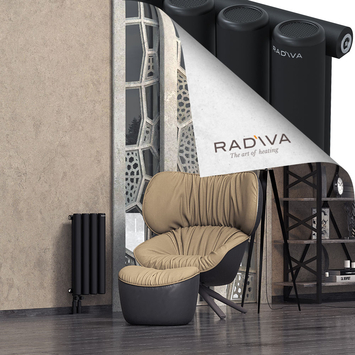 Mati Alüminyum Radyatör 600x292 Siyah Alt Sol 50mm
