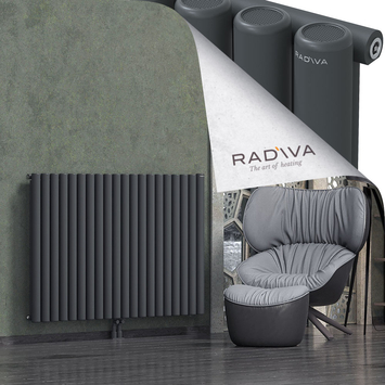 Mati Radiateur En Aluminium 1000x1476 Anthracite Foncé Bas Milieu 50mm