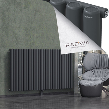 Mati Radiateur En Aluminium 1000x1920 Anthracite Foncé Bas Milieu 50mm