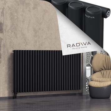 Mati Radiateur En Aluminium 1000x2068 Noir Bas à gauche 50mm