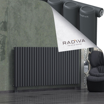 Mati Radiateur En Aluminium 1000x2142 Anthracite Foncé Bas à gauche 50mm