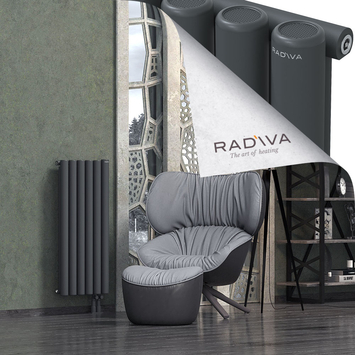 Mati Radiateur En Aluminium 1000x440 Anthracite Foncé Bas à droite 50mm