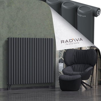 Mati Radiateur En Aluminium 1200x1476 Anthracite Foncé Bas à gauche 50mm