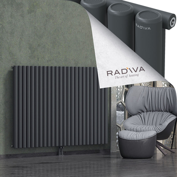 Mati Radiateur En Aluminium 1200x1772 Anthracite Foncé Bas Milieu 50mm
