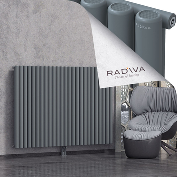 Mati Radiateur En Aluminium 1200x1846 Anthracite Bas Milieu 50mm