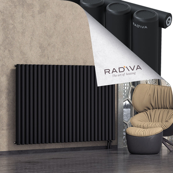 Mati Radiateur En Aluminium 1200x1920 Noir Bas à droite 50mm