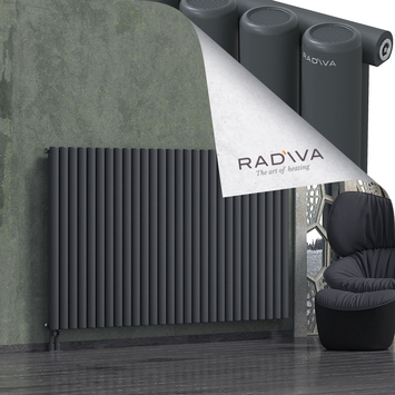 Mati Radiateur En Aluminium 1200x2068 Anthracite Foncé Bas à gauche 50mm