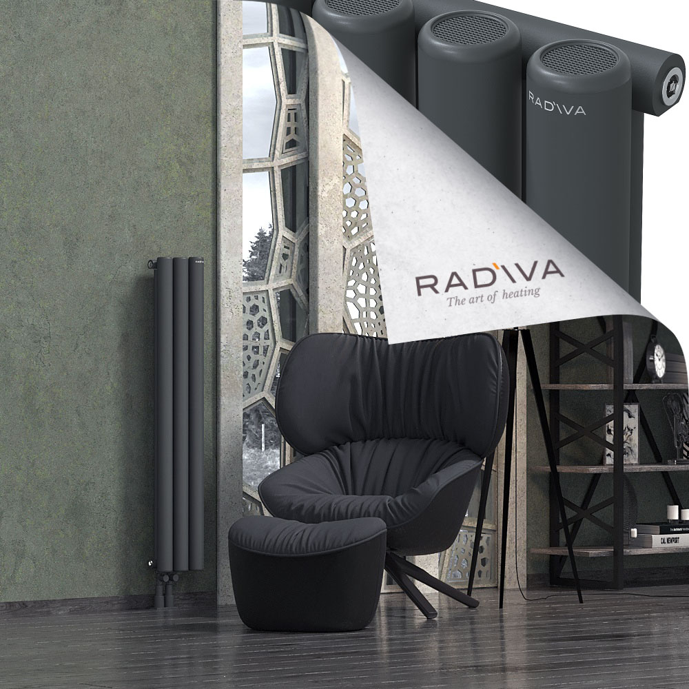 Mati Radiateur En Aluminium 1200x218 Anthracite Foncé - 3