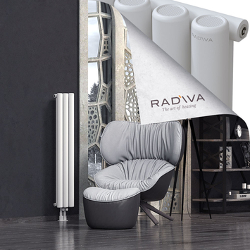 Mati Radiateur En Aluminium 1200x218 Blanc Bas Milieu 50mm