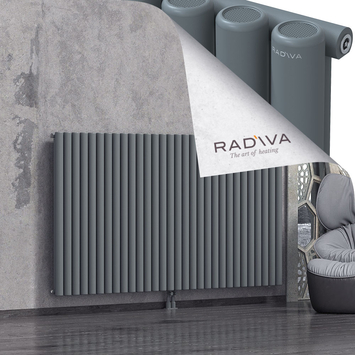 Mati Radiateur En Aluminium 1200x2216 Anthracite Bas Milieu 50mm