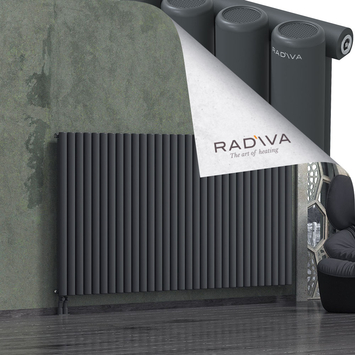 Mati Radiateur En Aluminium 1200x2290 Anthracite Foncé Bas à gauche 50mm
