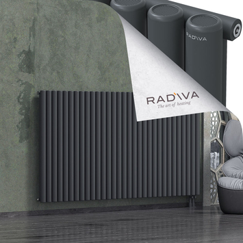 Mati Radiateur En Aluminium 1200x2290 Anthracite Foncé Bas à droite 50mm