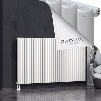 Mati Radiateur En Aluminium 1200x2364 Blanc Bas à gauche 50mm
