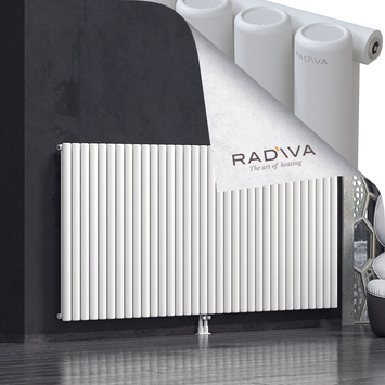 Mati Radiateur En Aluminium 1200x2512 Blanc Bas Milieu 50mm
