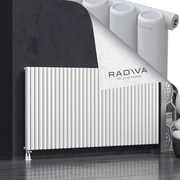 Mati Radiateur En Aluminium 1200x2586 Blanc Bas à gauche 50mm
