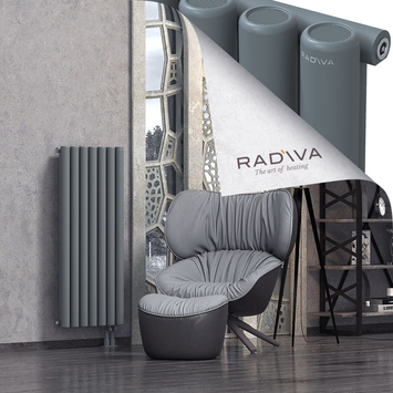 Mati Radiateur En Aluminium 1200x514 Anthracite Bas à droite 50mm