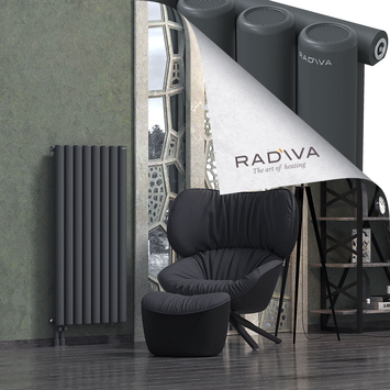 Mati Radiateur En Aluminium 1200x588 Anthracite Foncé Bas à gauche 50mm
