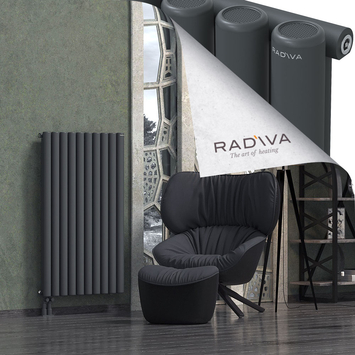 Mati Radiateur En Aluminium 1200x736 Anthracite Foncé Bas à gauche 50mm