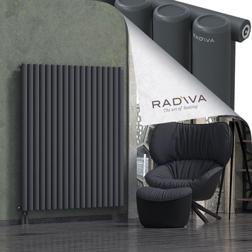 Mati Radiateur En Aluminium 1500x1328 Anthracite Foncé Bas à gauche 50mm