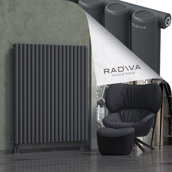 Mati Radiateur En Aluminium 1500x1402 Anthracite Foncé Bas à gauche 50mm